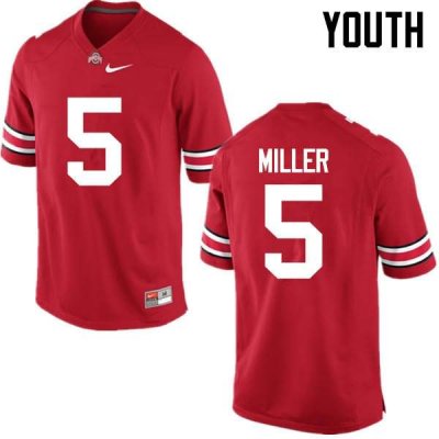 Youth Ohio State Buckeyes #5 Braxton Miller Red Nike NCAA College Football Jersey Real LOJ8544DB